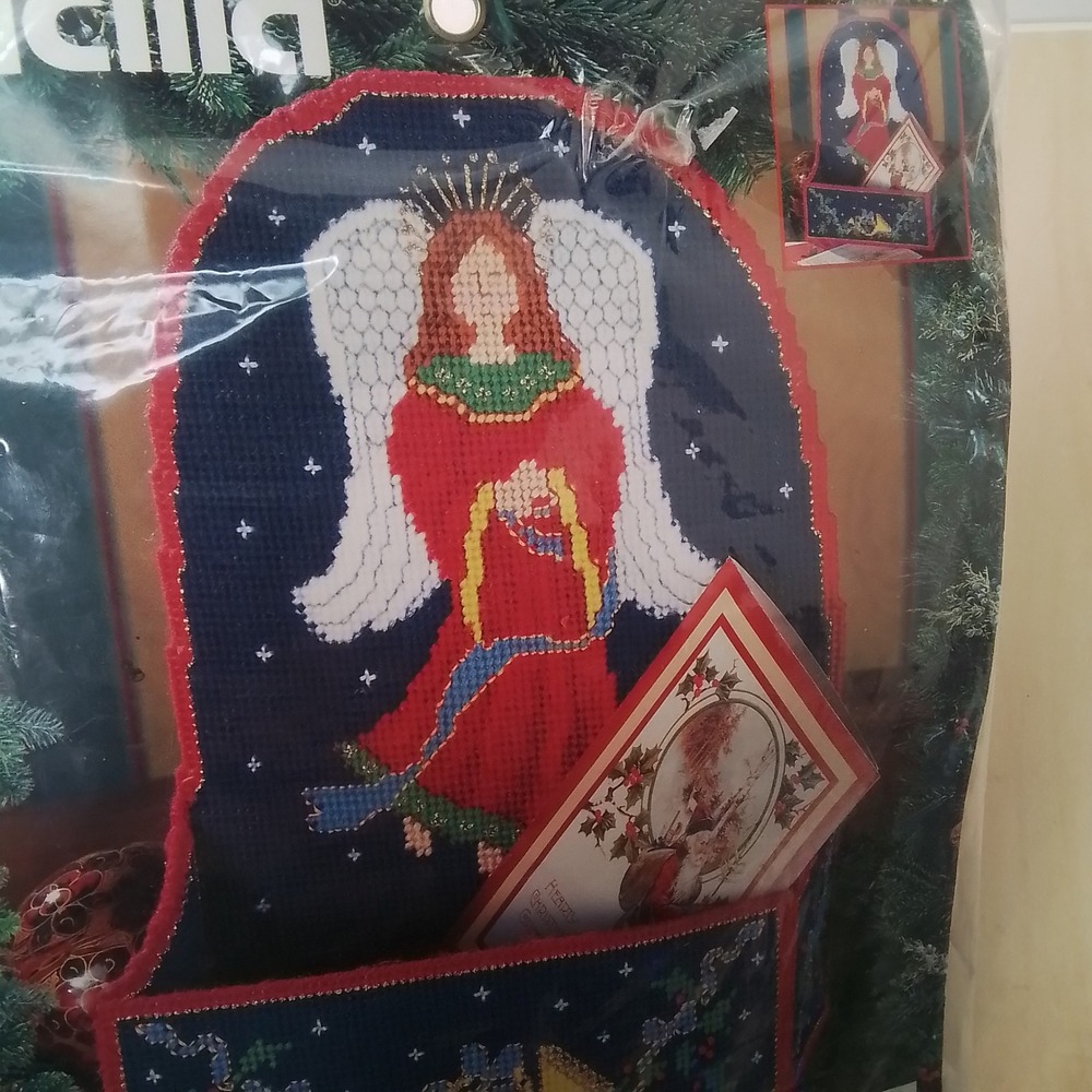 Budilla Celestial Card Holder Cross Stitch Kit Angel Christmas Needlecraft New - Picture 4 of 4